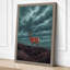 Deer in Storm Rustic 1 Piece Wrapped Canvas Wall Art-858124873-858124886