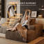 Canapé modulaire 135,4 po pour salon modulaire en L en velours côtelé rembourré à compression-1836065200-1836065202