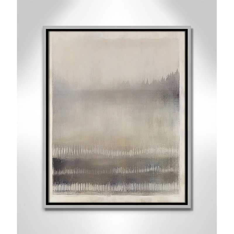 Équilibre équilibré III par Irena Orlov, H 21,5 po x l 17,5 po, Flottant argenté