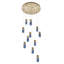 Lustre d'hiver Kiriko en laiton, 30 pouces, 12 lumières DEL, 76 cm (30 po), 12 lumières-136168498-136168494