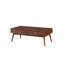 Table basse en bois avec 2 tiroirs et 4 pieds