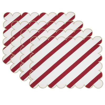 Eco Scallop Border Placemat (Set of 4)