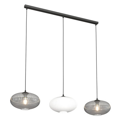 Axentie 3 - Light Matte Black Pendant