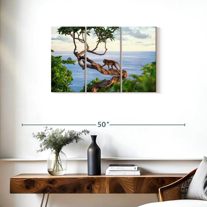 Brampt Balinese Monkey, 20" H x 33" W