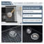 Évier de service 24 po x l 18 po à cuve simple encastrable en quartz avec grille inférieure-121429668-133689696