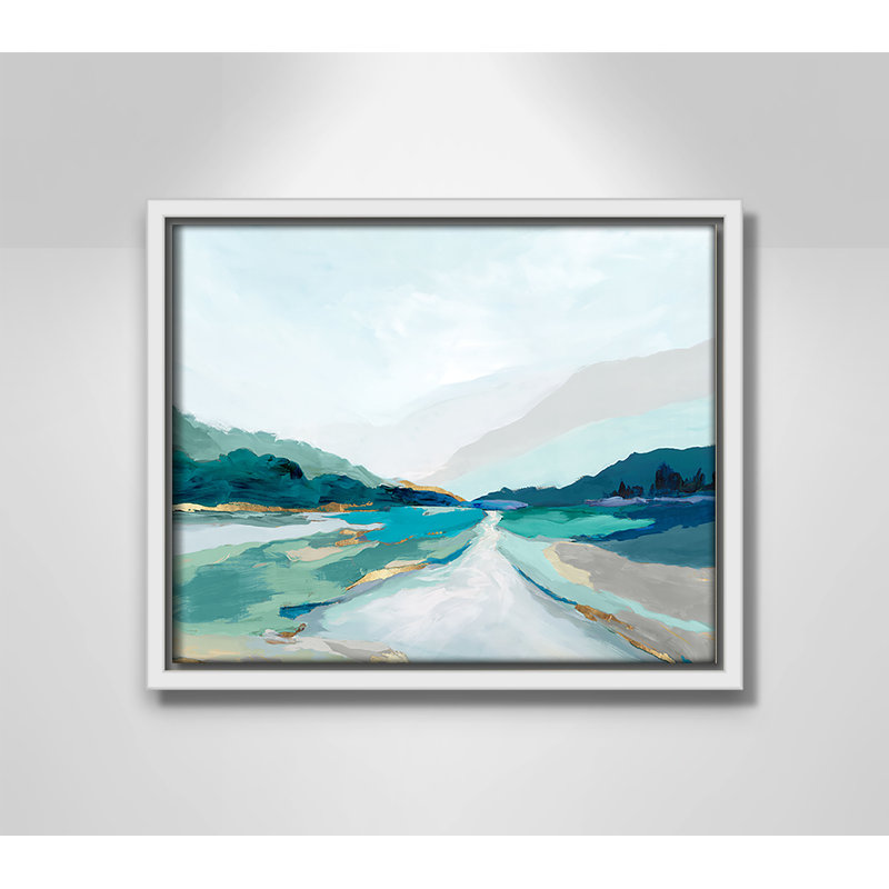 Hope Creek - Blue Version Print par Isabelle Z, H 9,5 po x l 11,5 po, Blanc