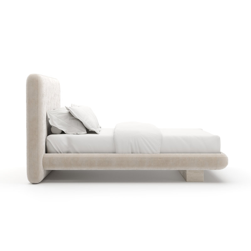 *Overlap Uph Bed, Ivory, Queen