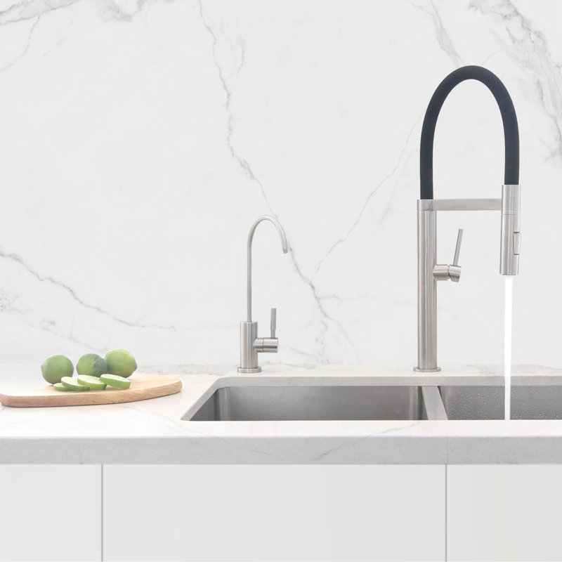 Modern Faucet Stylish Lodi One-Handle Cold Water Tap Faucet, Stainless Steel