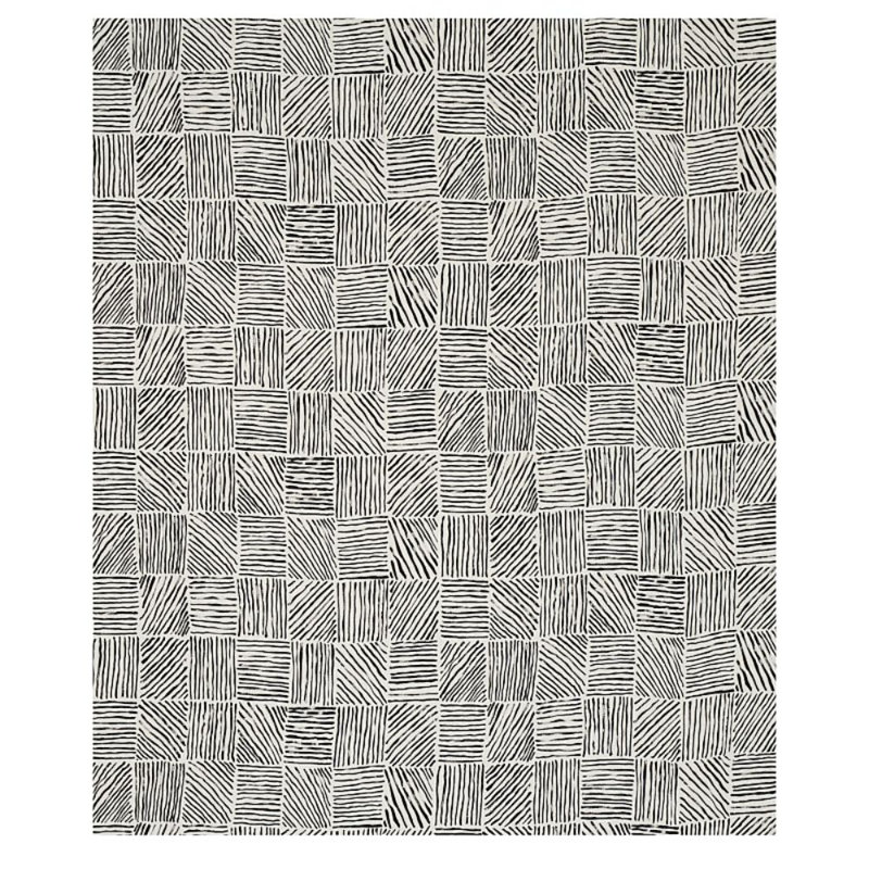 Schumacher x Caroline Z Hurley Katama Fabric, Black
