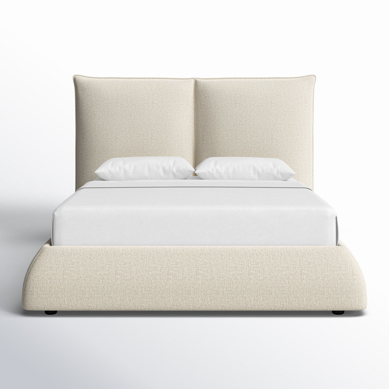 Everby Upholstered Queen Bed, Queen, Ivory