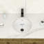 16" L x 16" W Undermount Bathroom Sink Circular White Ceramic Bathroom Sink with Overflow