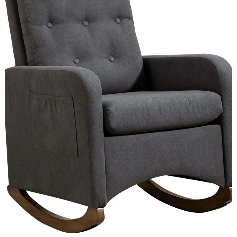 Chaise berçante Amarian, Gris
