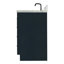 Ensemble de meuble-lavabo simple en bois massif avec plateau en marbre de 1,5 po Tidworth-765944300-746393926