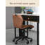 Petit fauteuil de bureau réglable en cuir de style nordique