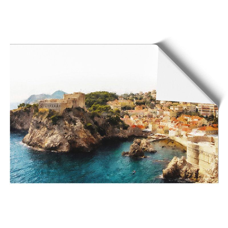 Dubrovnik Skyline In Croatia - No Frame Print, 21cm H x 30cm W x 0.1cm D