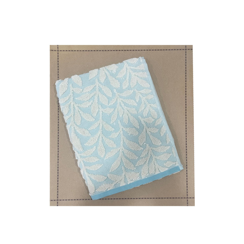Simple serviette Chestirad, Turquoise / blanc