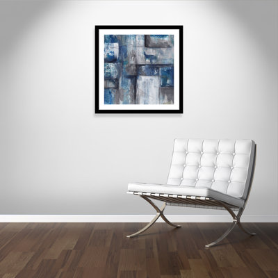 Patchwork abstrait II - peinture encadrée