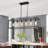 Barbara 6 - Light Black Kitchen Island Pendant