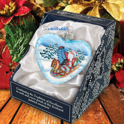 Ornement en forme de père Noël Holiday Splendor