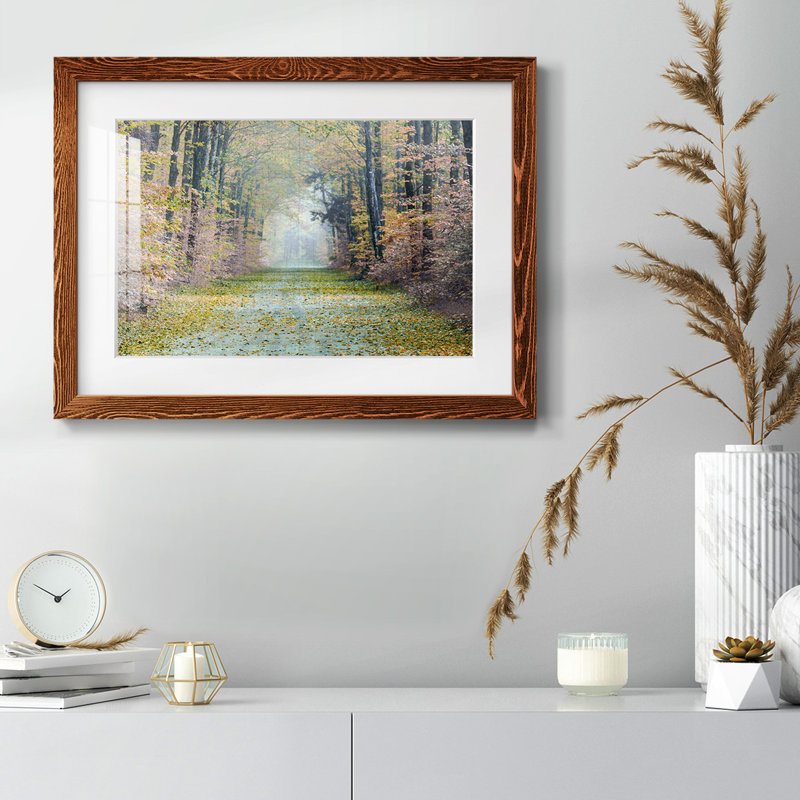 «Enchanted Path», reproduction encadrée rustique avec tableau mat, Érable, H 14 po x l 20 po x P 1,5 po