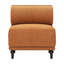 Fauteuil central Malben brun