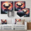 Mystic Bat Nightfall II - Animal chauve-souris en métal, art mural-107840323