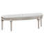 Banc recouvert de tissu incurvé Evangeline