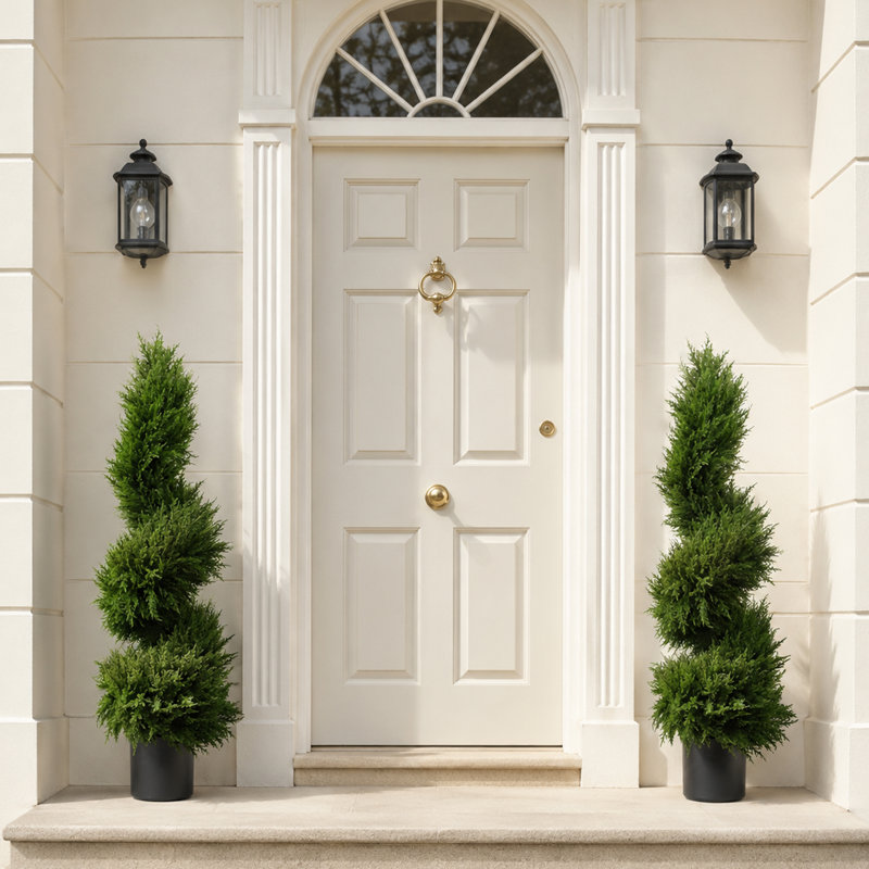 120cm Faux Cypress Topiary in Pot Liner