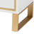 Krune 2 - Drawer Nightstand in White/Gold