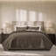 Ensemble de courtepointe 100% coton EVERGRACE Channel Stitch, couvre-lit en satin de coton prélavé, ensemble de literie 3 pièces doux et respirant avec 2 taies décoratives pour toutes les saisons-124555134-124555136