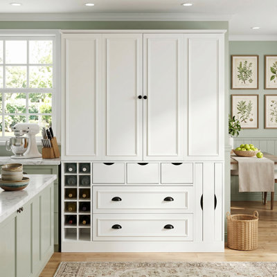 Armoire de rangement 71 po H Farmhouse