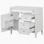 Meuble-lavabo de 36 po sans lavabo supérieur, armoire de rangement moderne avec 2 tiroirs et un tiroir basculant, structure en bois massif (n'inclut pas le lavabo)-120226028