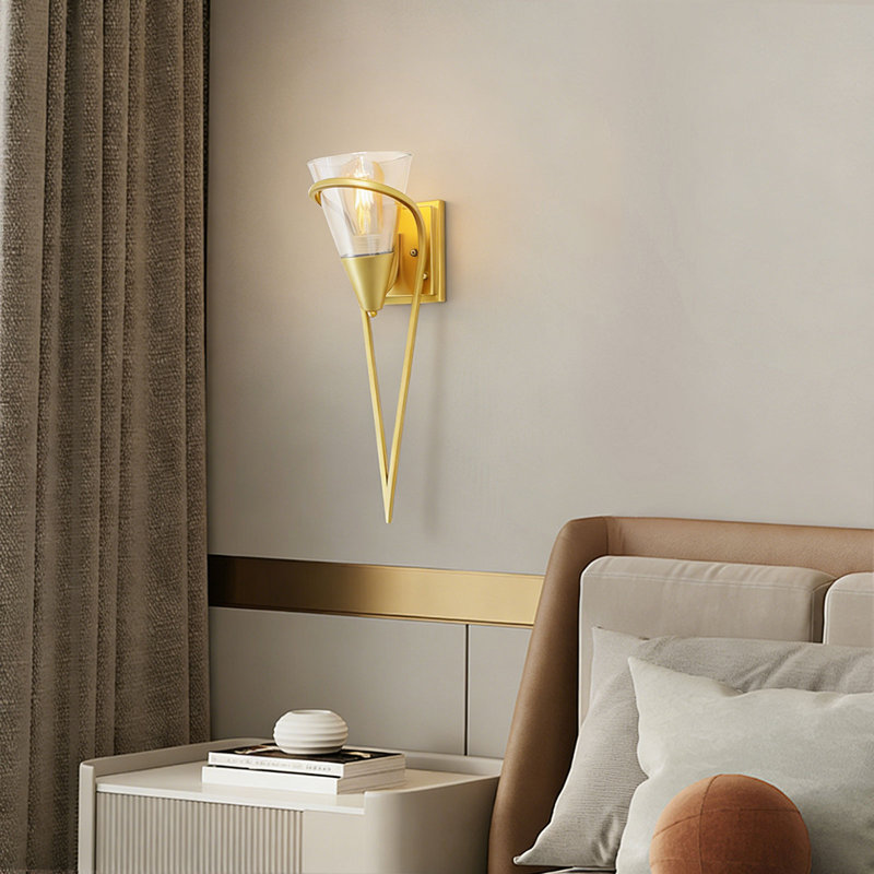 Torch Decorative Wall Light, Modern Gold Wall Sconce, Wall Mount Lamp