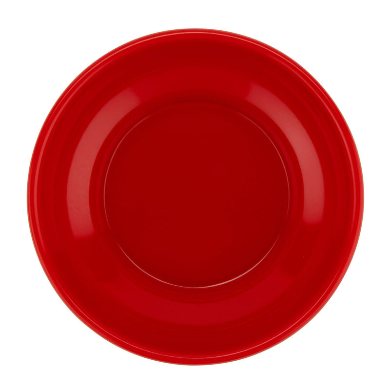 Plat à ramequin en mélamine robuste salsa / Queso, 5 onces, ivoire (lot de 12), Cobalt / rouge