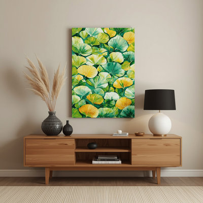 Watercolor Botanical 53 Green Metal Wall Art