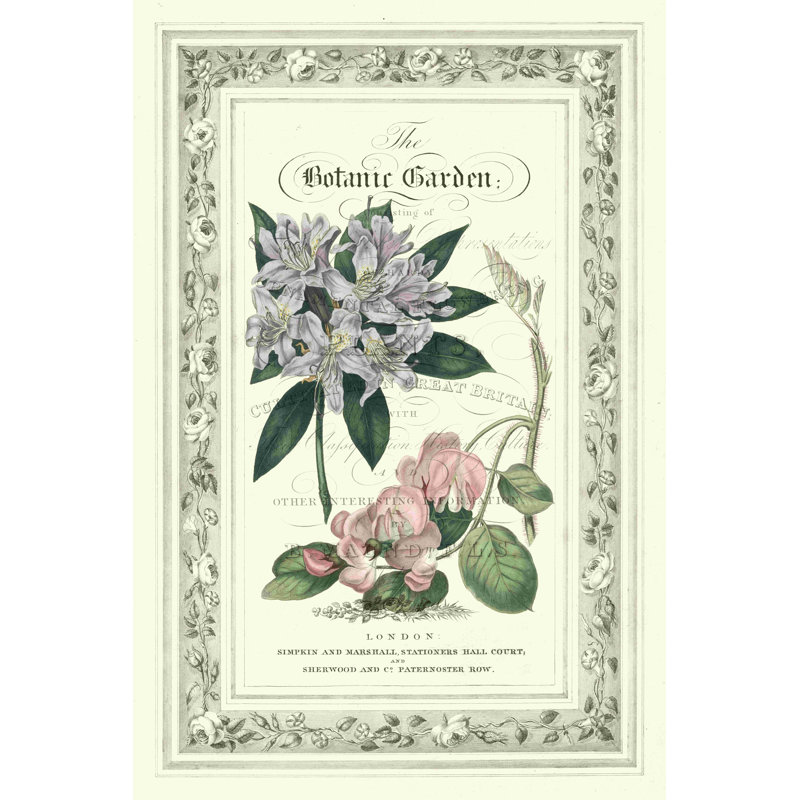 Le jardin botanique II, H 18 po x l 12 po