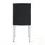 Chaises de salle à manger en polyuréthane avec dossier à boucle ergonomique et pieds en métal argenté, combinant confort et style pour divers environnements.-1582843153-1582843151-1582843145