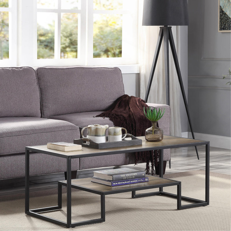 Rectangular Coffee Table With Shelf
