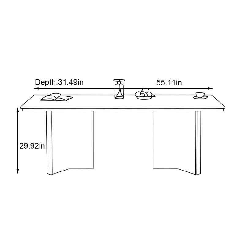 Graehl, H 29,92 po x L 55,11 po x l 31,49 po