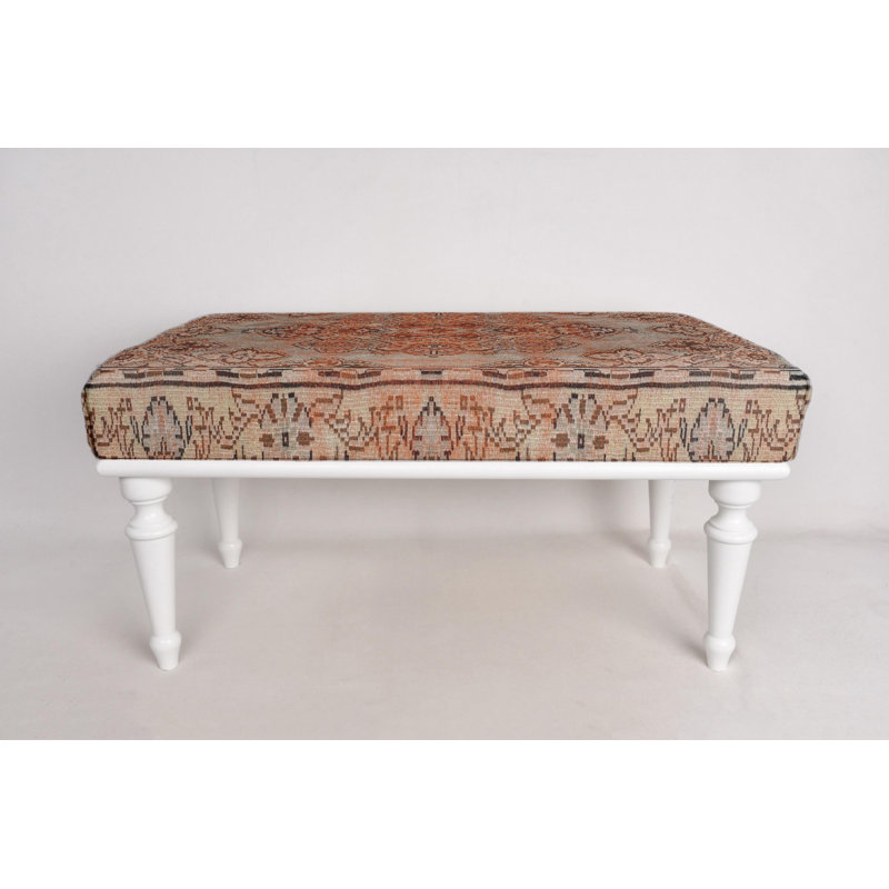 Banc pour chambre à coucher, banc de café, banc de repose-pieds, banc rembourré, banc de tapis turc, banc Kilim, banc de décoration intérieure, banc fait à la main