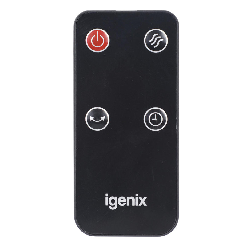Igenix 2000W 60 BTU Electric Tower Space Heater with Adjustable Thermostat and with Digital Display, Black