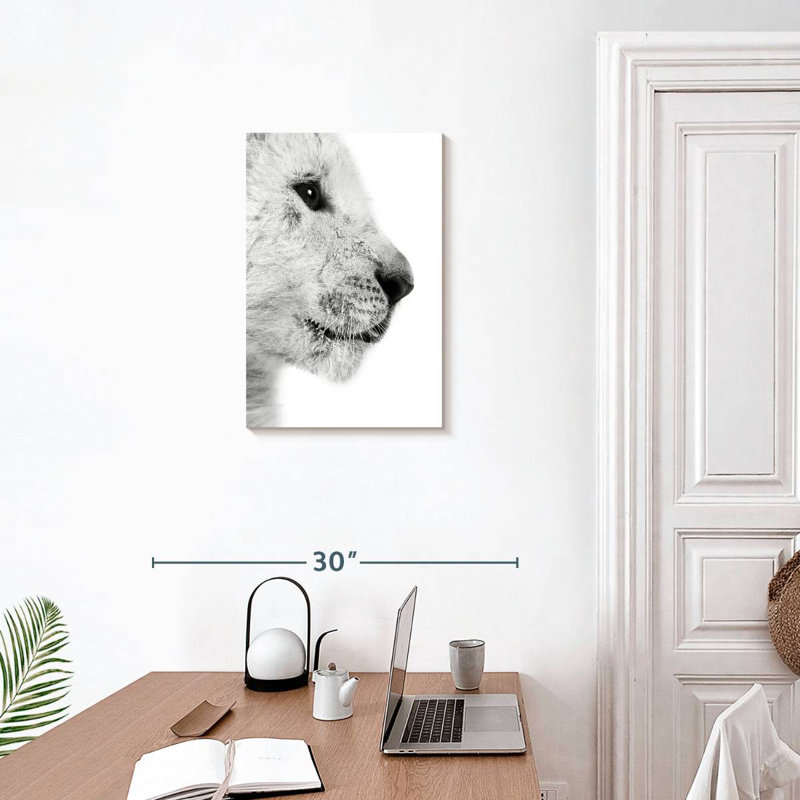 Profil de lionceau Brampt, H 24 po x l 16 po