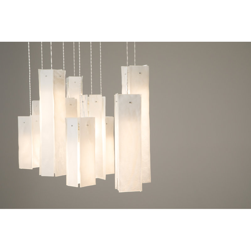 10 - Light LED Pendant, White , 10