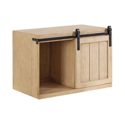 Cates Floating Side Table with Storage