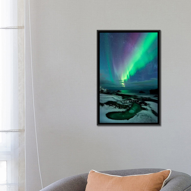 « epic creation », impression sur toile, H 26 po x l 18 po x P 1,5 po, Pas de tapis, Toile avec cadre noir