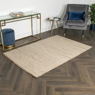 Cloran Striped Hand Woven Area Rug