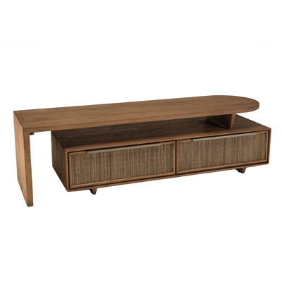 Kurd Unfinished TV Stand for TVs up to 48" with Fireplace Included