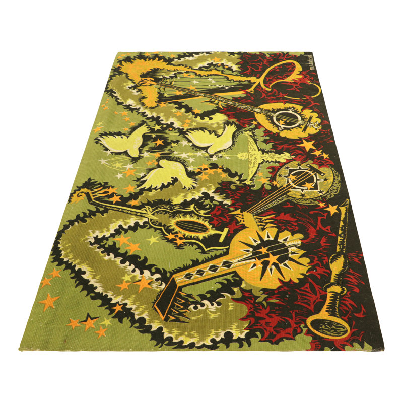 One-of-a-Kind 3’6”x5’8” Hand Knotted Area Rug
