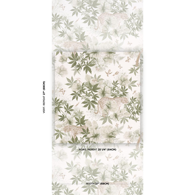 Schumacher X Katie Lyndon Wallpaper Roll, White