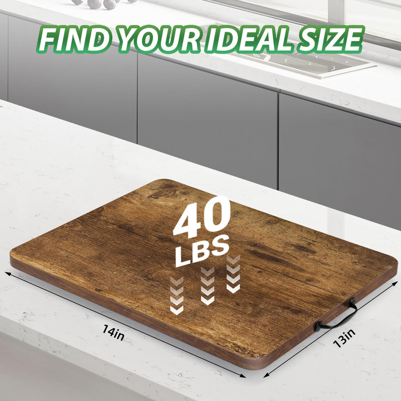 Glissière pour appareils électroménagers, plateau coulissant pour cafetière, glissière pour cafetière pour comptoir, glissière à plateau roulant sur 360 ° pour appareils de cuisine - brun rustique (13 po x 14 po)